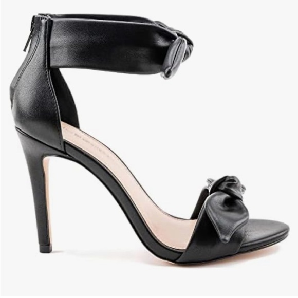 🔥BCBGeneration | Women’s black Jessa ankle/bridge bow/strap zip heel pumps, 8.5 - Picture 2 of 16